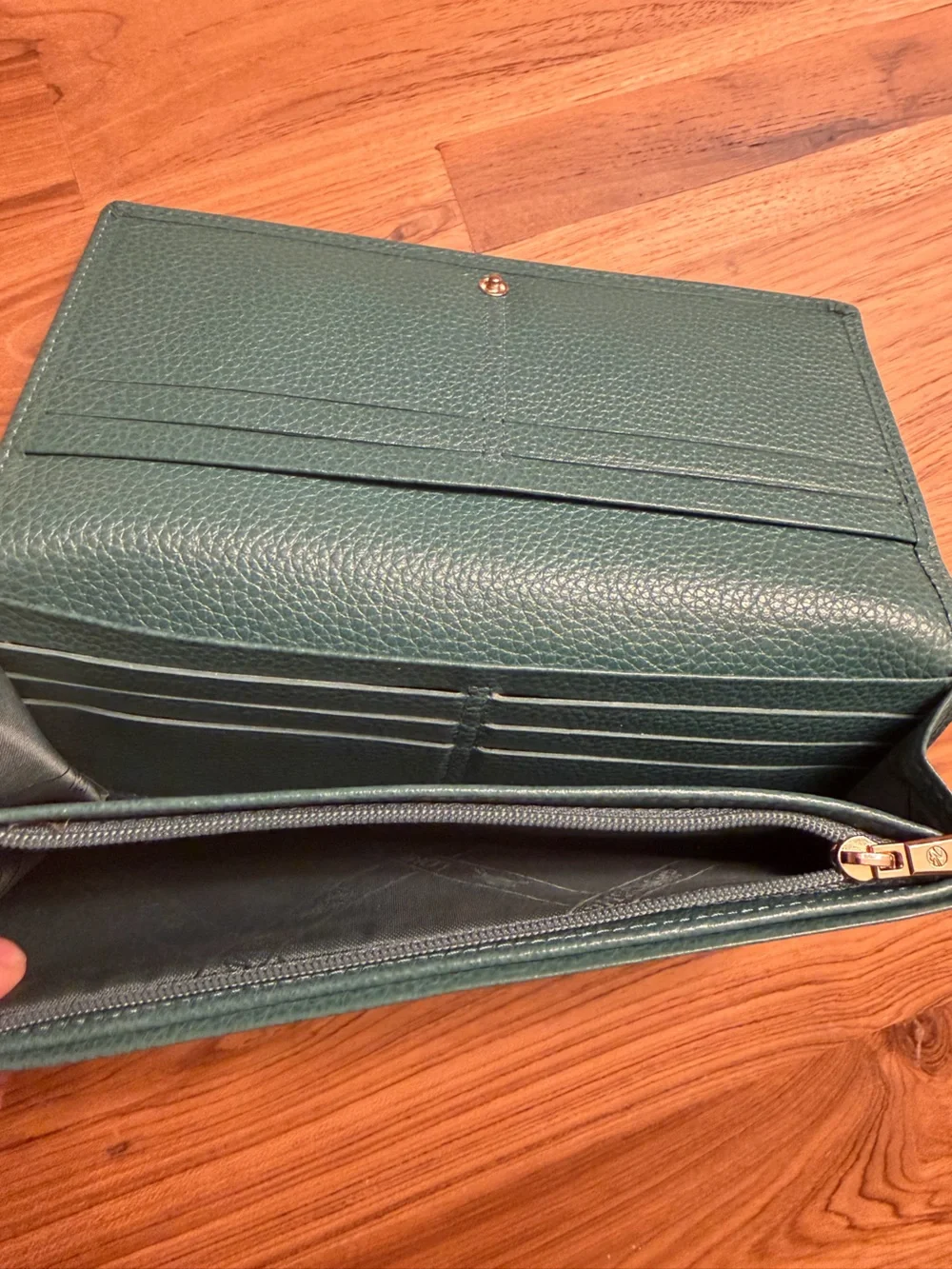 Longchamp Continental Wallet Long Green Limited Edition Designer Collection